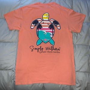 Orange Simply Southern tee